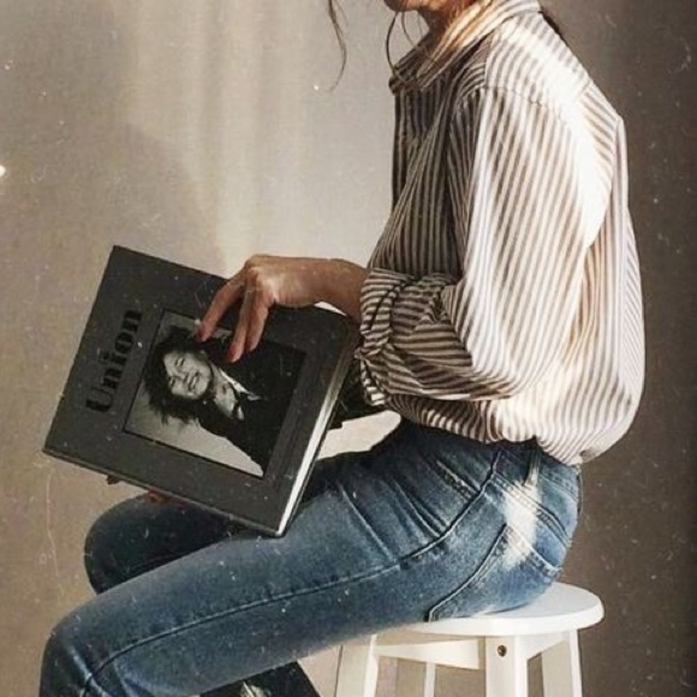 Pinstripe Oversized Button-down